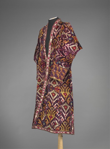 烏茲別克 紅地絲絨長袍