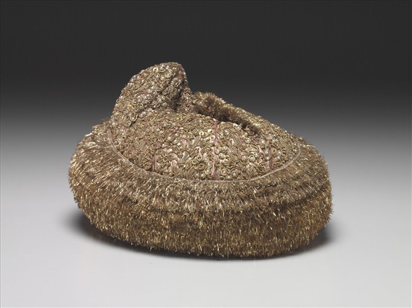 印度 金屬線繡圓帽