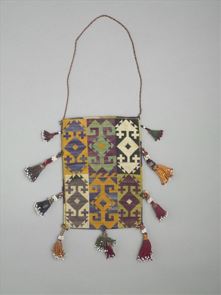 烏茲別克 多彩幾何刺繡袋