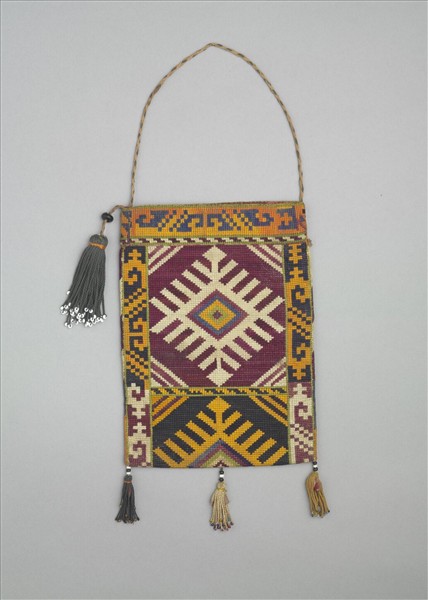 烏茲別克 多彩幾何刺繡袋