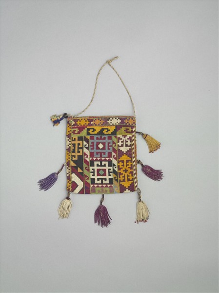 烏茲別克 多彩幾何刺繡袋