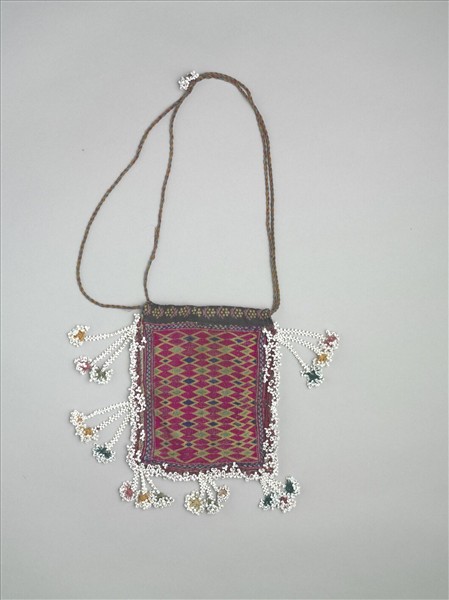阿富汗 多彩幾何綴珠繡袋