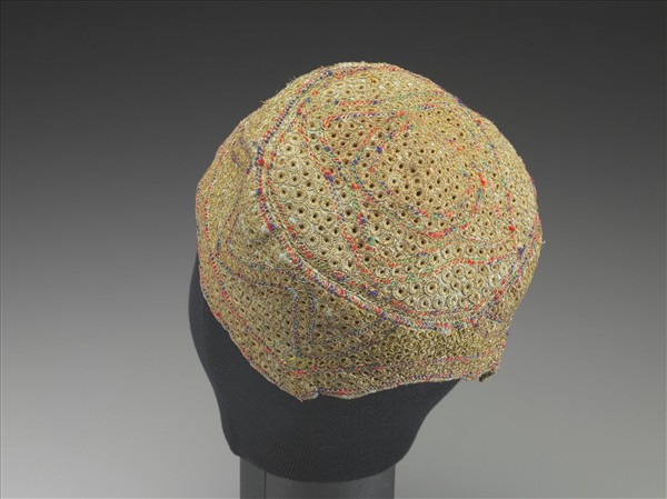 阿富汗 盤金貼花繡帽