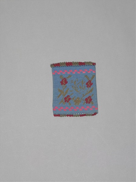 土耳其 藍地花卉紋編織袋