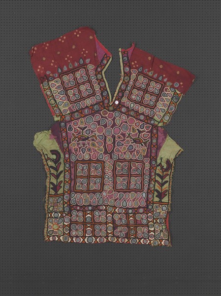 印度 鏡繡襯衫前襟