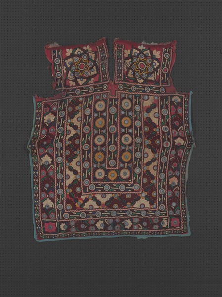 印度 鏡繡襯衫前襟