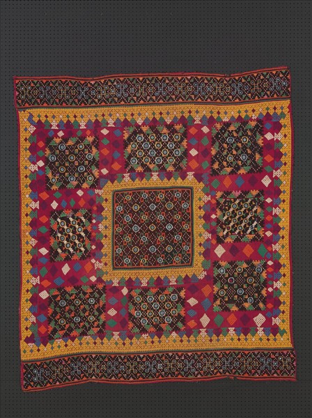 巴基斯坦 鏡繡方巾