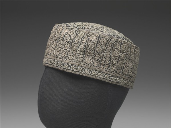 喀什米爾 刺繡圓帽