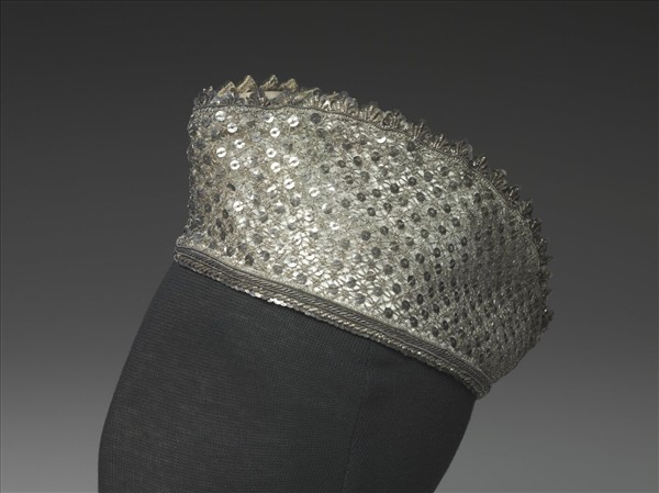 印度 金屬線繡船形帽