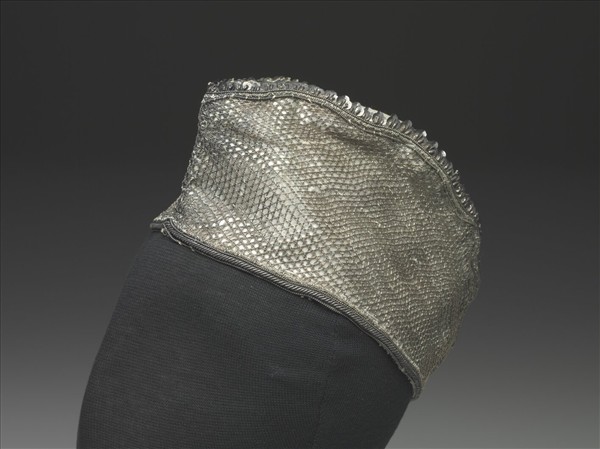 印度 金線繡船形帽