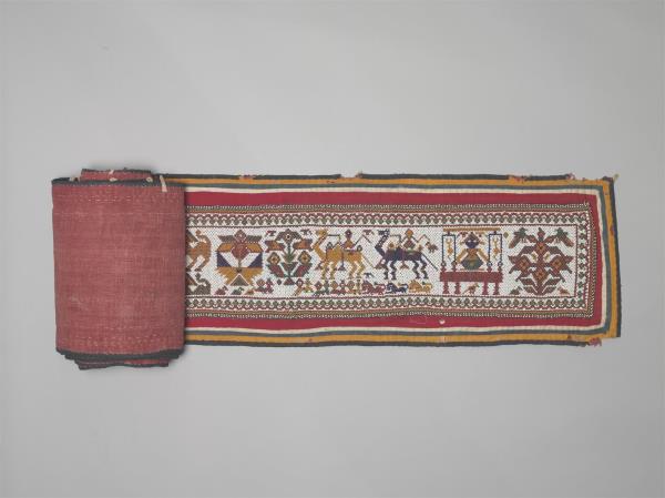 印度 動物紋珠繡掛飾