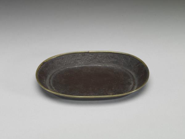 清晚期 煎茶提籃茶器組 銅茶托