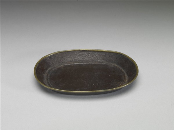 清晚期 煎茶提籃茶器組 銅茶托