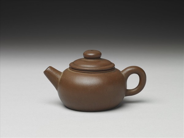 清晚期 煎茶提籃茶器組 朱泥茶壺