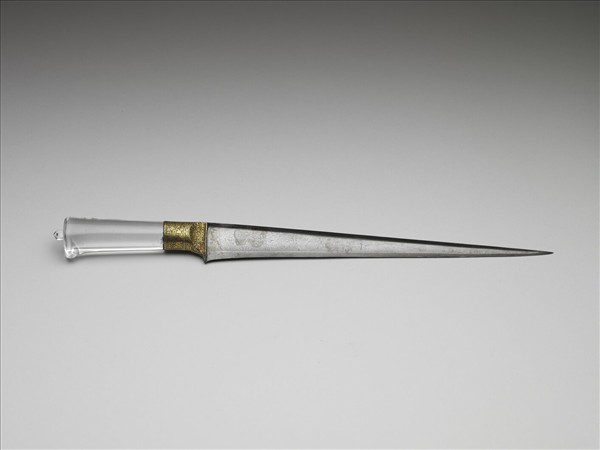 印度 蒙兀兒王朝 水晶柄刀