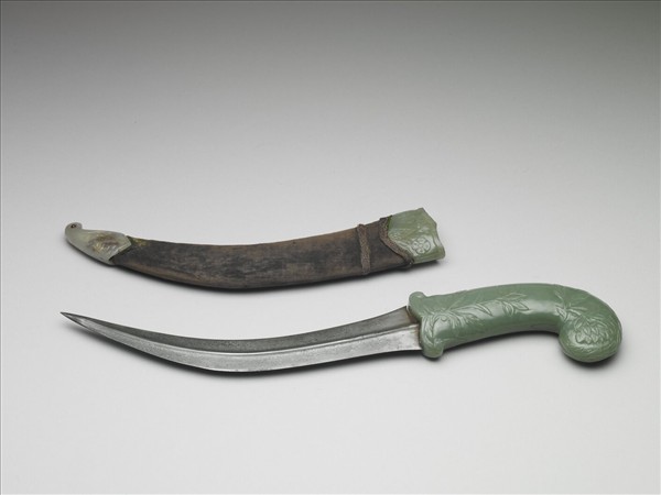 印度 蒙兀兒王朝 玉柄短劍