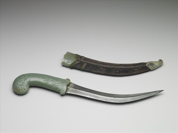 印度 蒙兀兒王朝 玉柄短劍