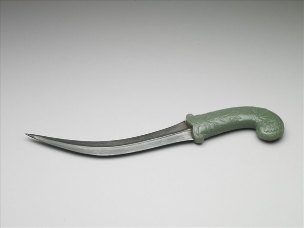 印度 蒙兀兒王朝 玉柄短劍