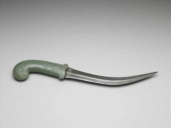 印度 蒙兀兒王朝 玉柄短劍