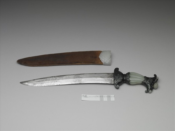 印度 蒙兀兒王朝 玉柄短劍