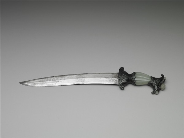 印度 蒙兀兒王朝 玉柄短劍