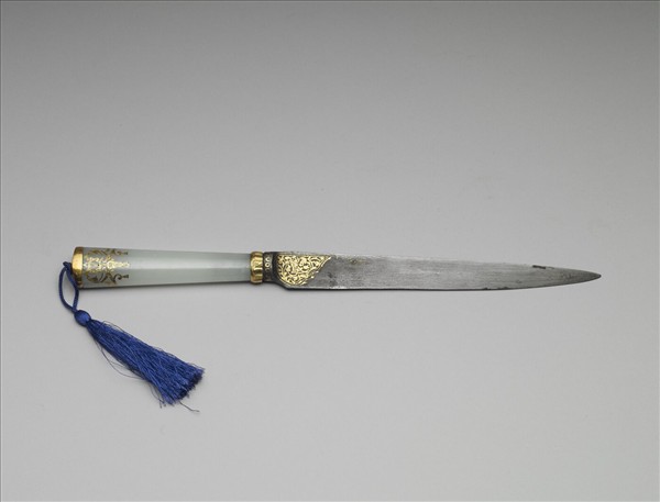 印度 蒙兀兒王朝 玉柄刀