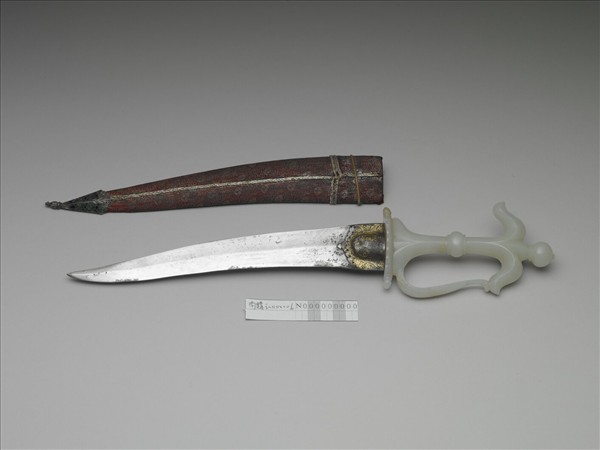 印度 蒙兀兒王朝 玉柄短劍