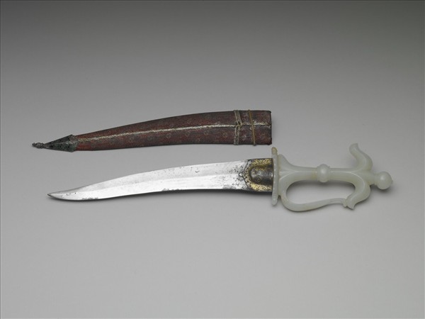 印度 蒙兀兒王朝 玉柄短劍