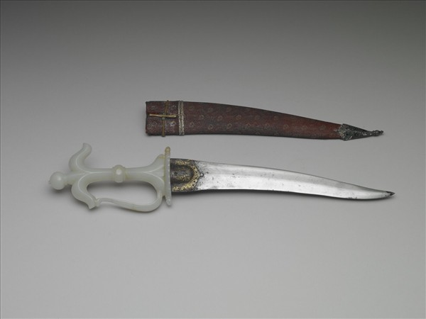 印度 蒙兀兒王朝 玉柄短劍