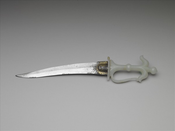 印度 蒙兀兒王朝 玉柄短劍