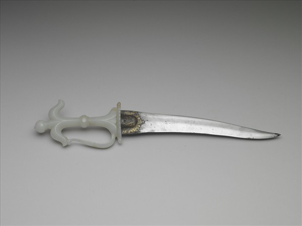 印度 蒙兀兒王朝 玉柄短劍