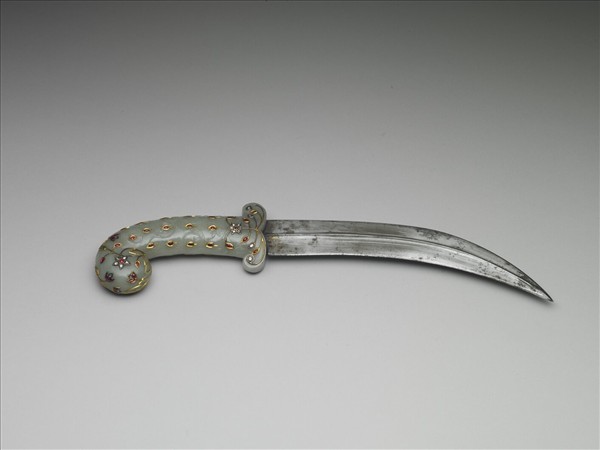印度 蒙兀兒王朝 玉柄短劍