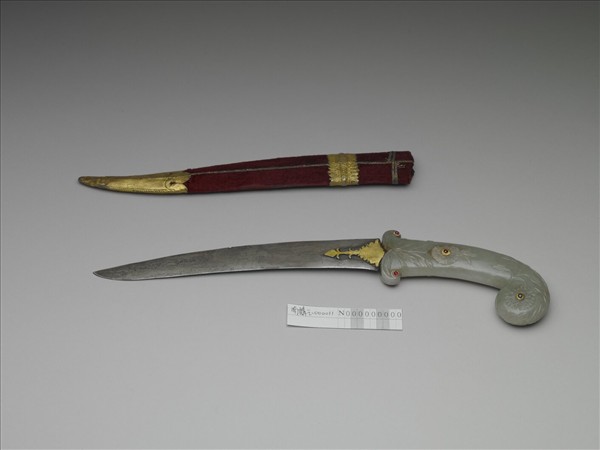 印度 蒙兀兒王朝 玉柄短劍