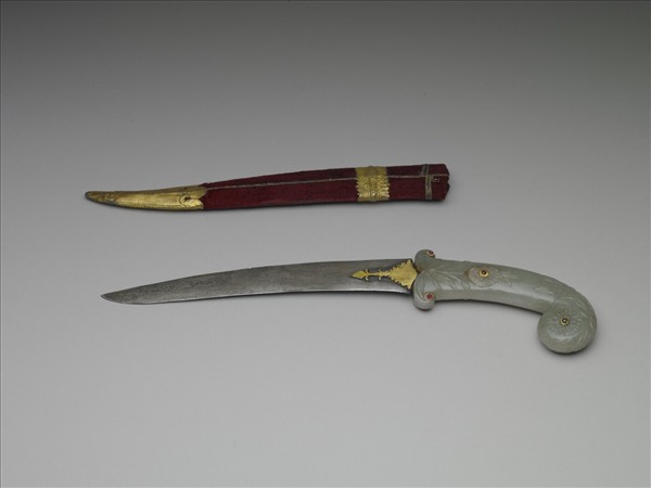 印度 蒙兀兒王朝 玉柄短劍