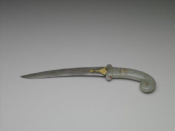 印度 蒙兀兒王朝 玉柄短劍