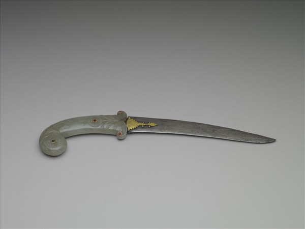 印度 蒙兀兒王朝 玉柄短劍