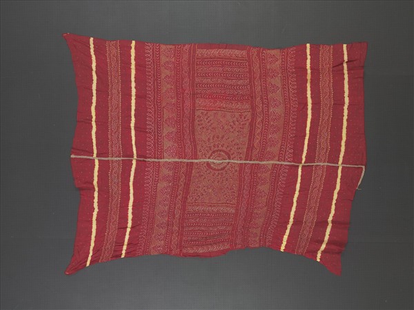 印度 紅地紮染頭巾