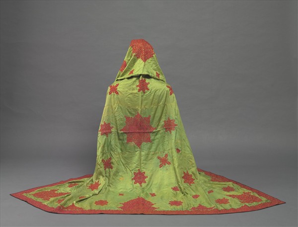 巴基斯坦 綠地刺繡頭巾