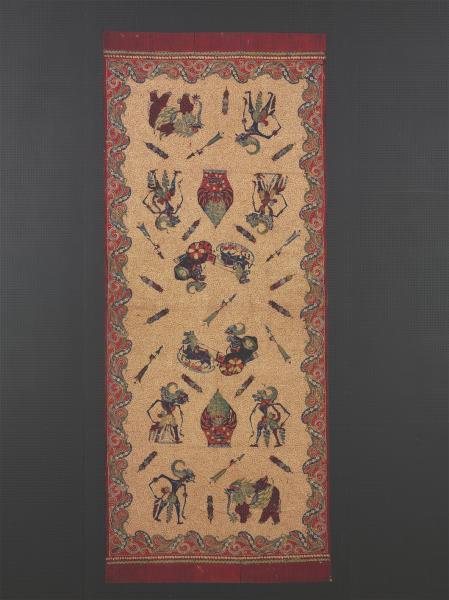 印尼 皮影戲紋蠟染裙布