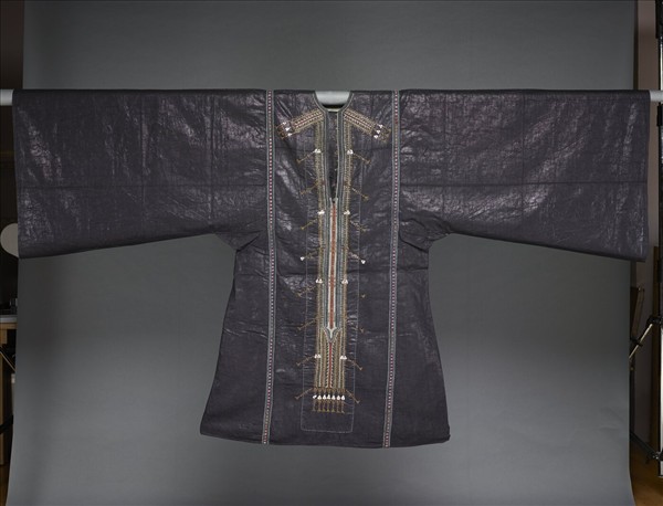 葉門 藍地刺繡長衫