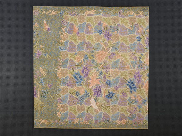 印尼 花鳥紋蠟染筒裙