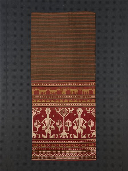 印尼 人形動物紋經錦筒裙