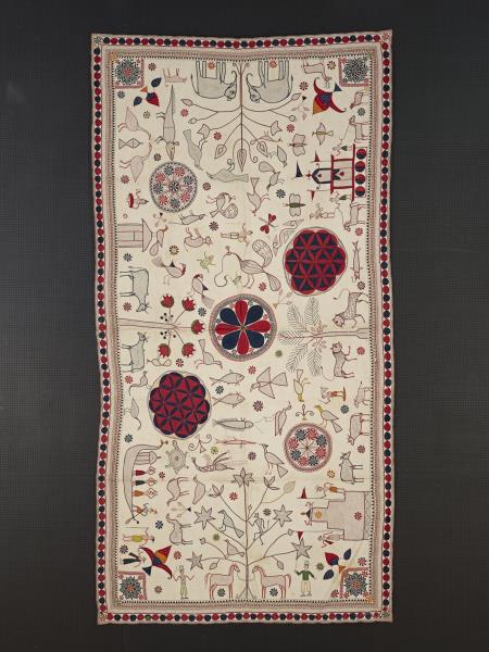 孟加拉地區 坎特絲刺繡蓋飾