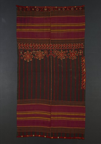 阿富汗 黑地多彩刺繡頭巾