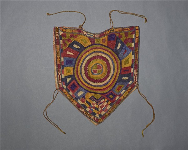 烏茲別克 多彩刺繡三角形背飾