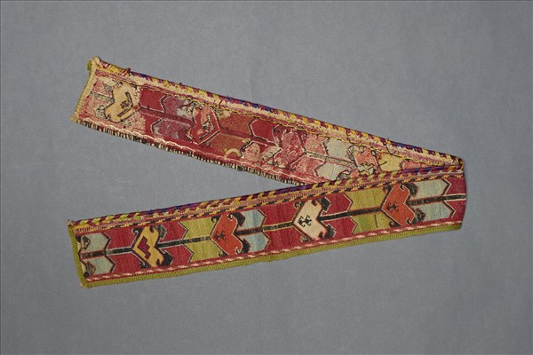 烏茲別克 多彩幾何塞戈許刺繡帶