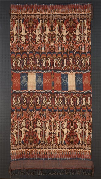 印尼 人形紋伊卡男性腰布