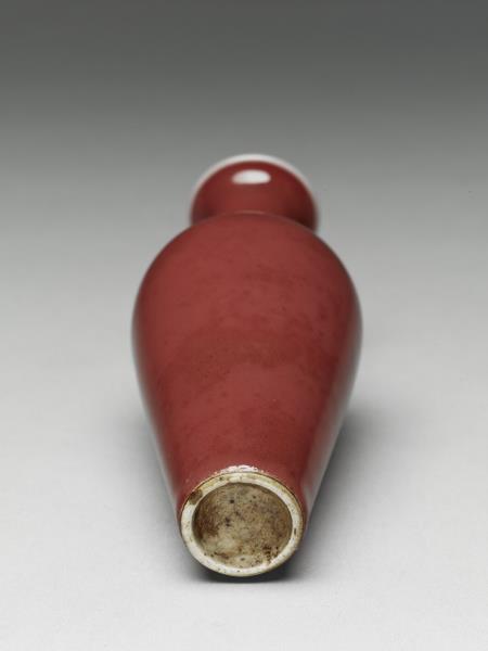 豇豆紅釉柳葉瓶