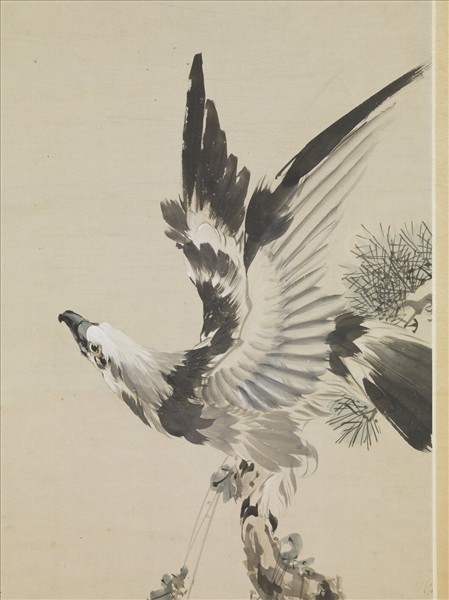 民國張書旂松鷹　軸