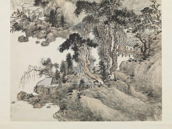 民國蕭俊賢山水　軸